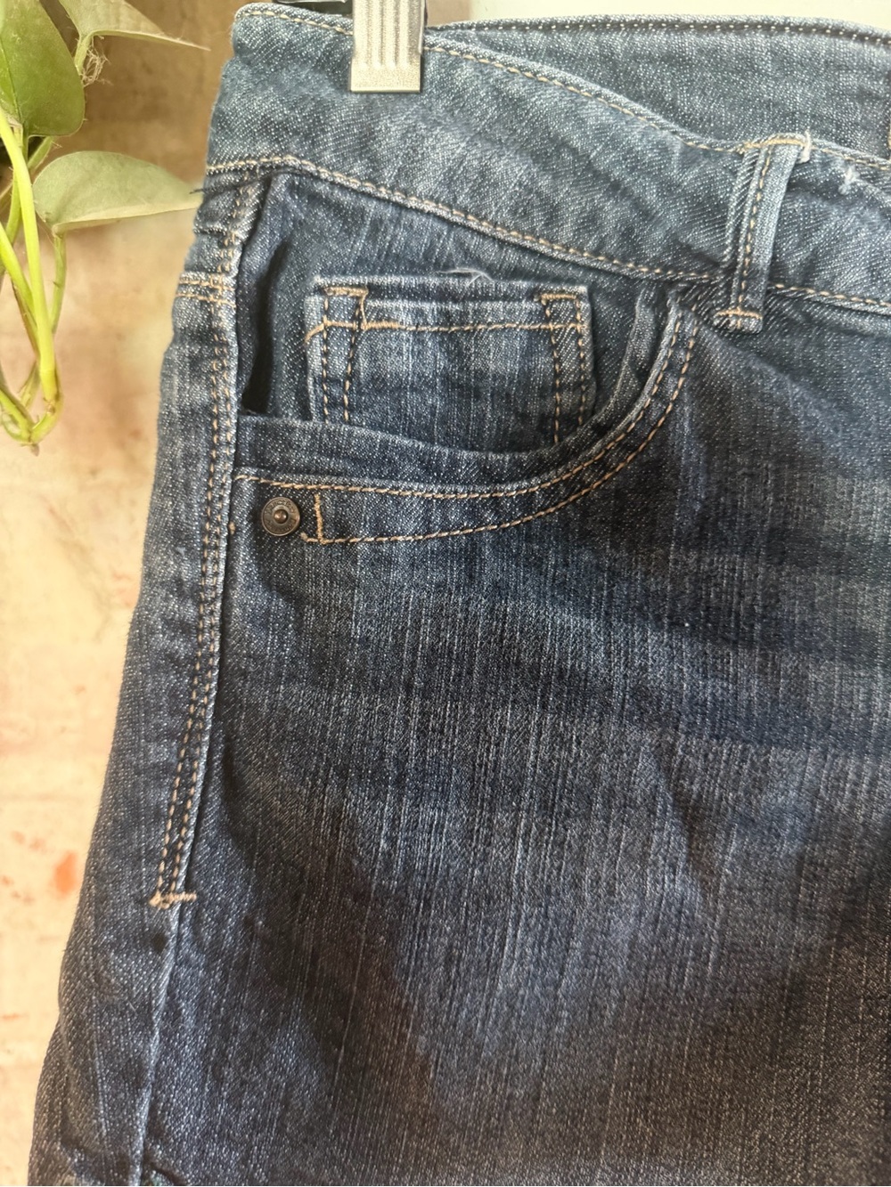 Democracy Blue Denim Embroidered Fringe Jean Shorts - Picture 5 of 12